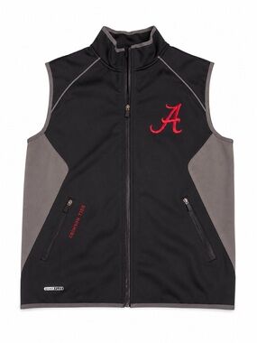 Franchise Club Alabama Crimson Tide Men’s Medium Soft-shell Full Zip Vest M